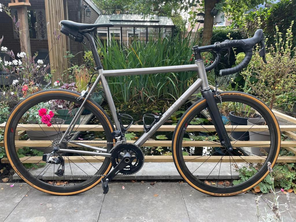 Enigma Excel racefiets - Titanium, SRAM Red Etap, Fietsen en Brommers, 28 inch, Heren, Zo goed als nieuw, Meer dan 20 versnellingen