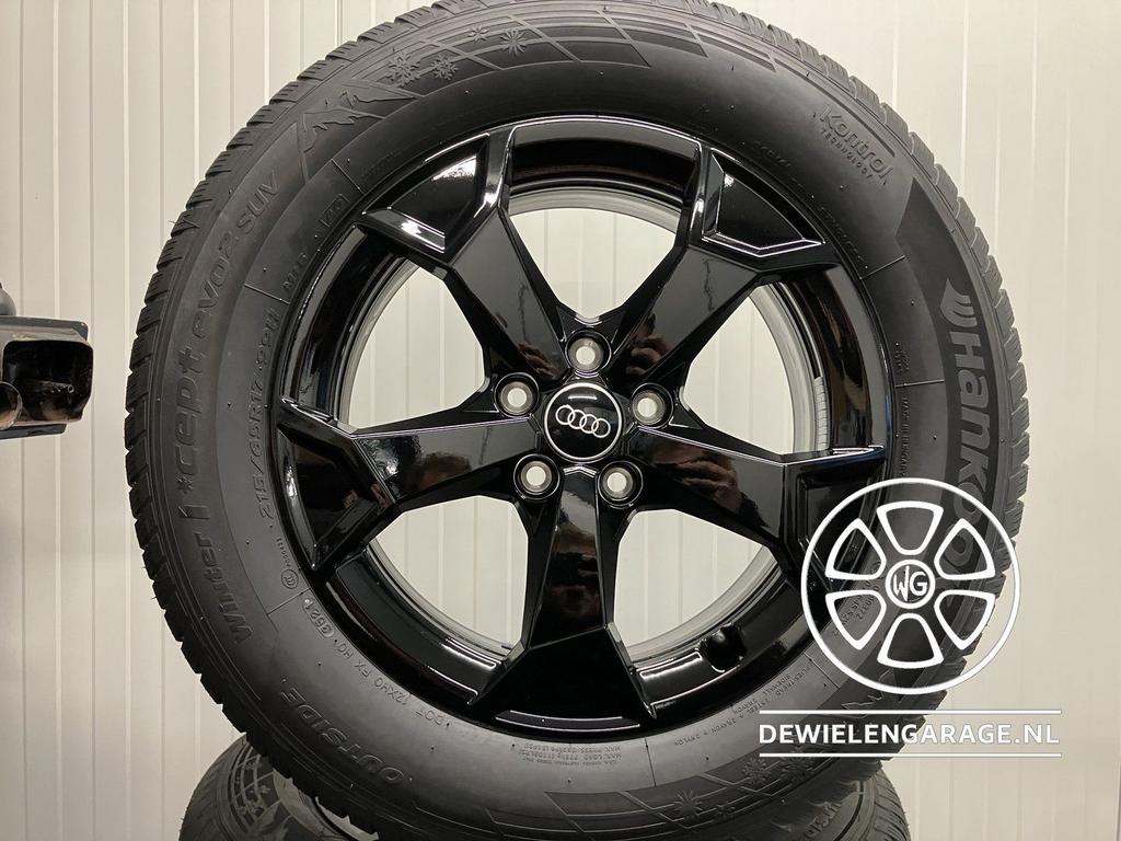 Audi Q3 BLACK Velgen + Winterbanden Origineel NIEUW Winterse, 215 mm, -, -, Banden en Velgen