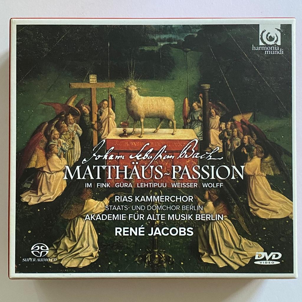 BACH Matthaus Passion JACOBS 2 SACD + dvd, Boxset, Verzenden, Zo goed als nieuw, Orkest of Ballet