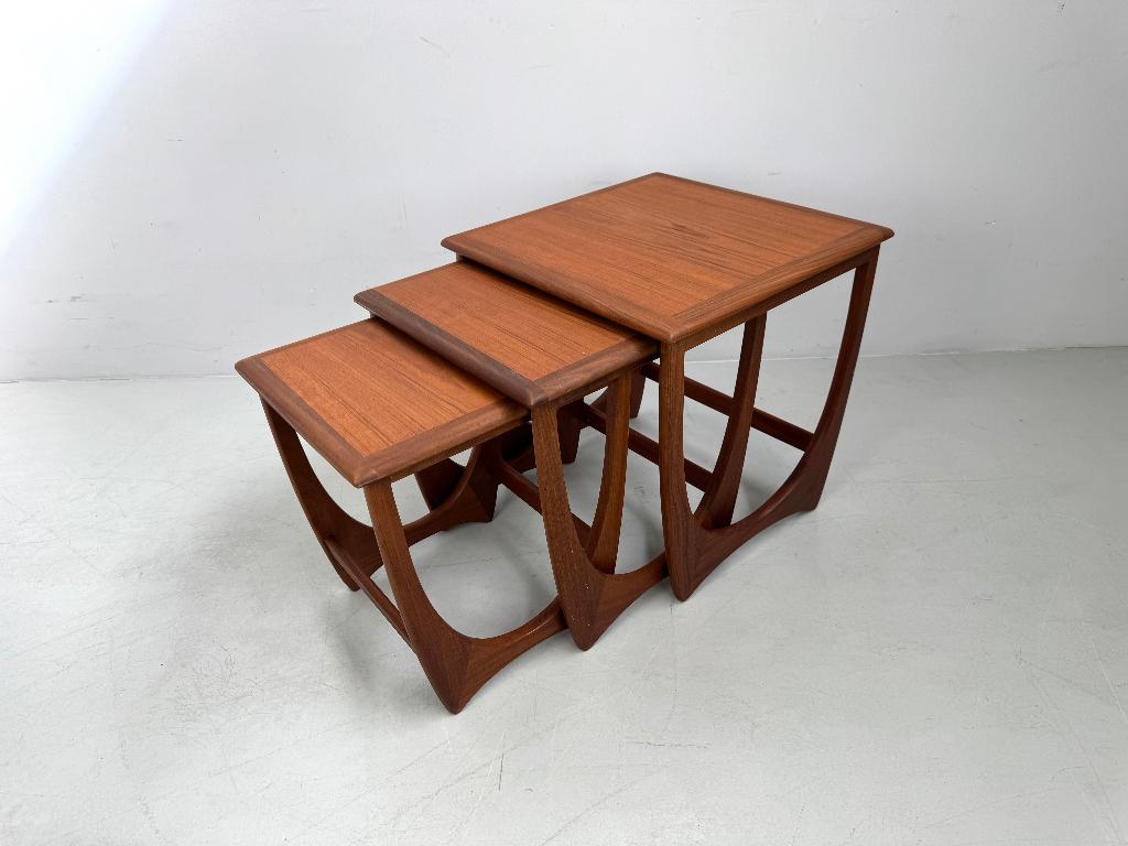 Vintage bijzettafels van G-Plan., 45 tot 60 cm, Minder dan 55 cm, Verzenden, Rond