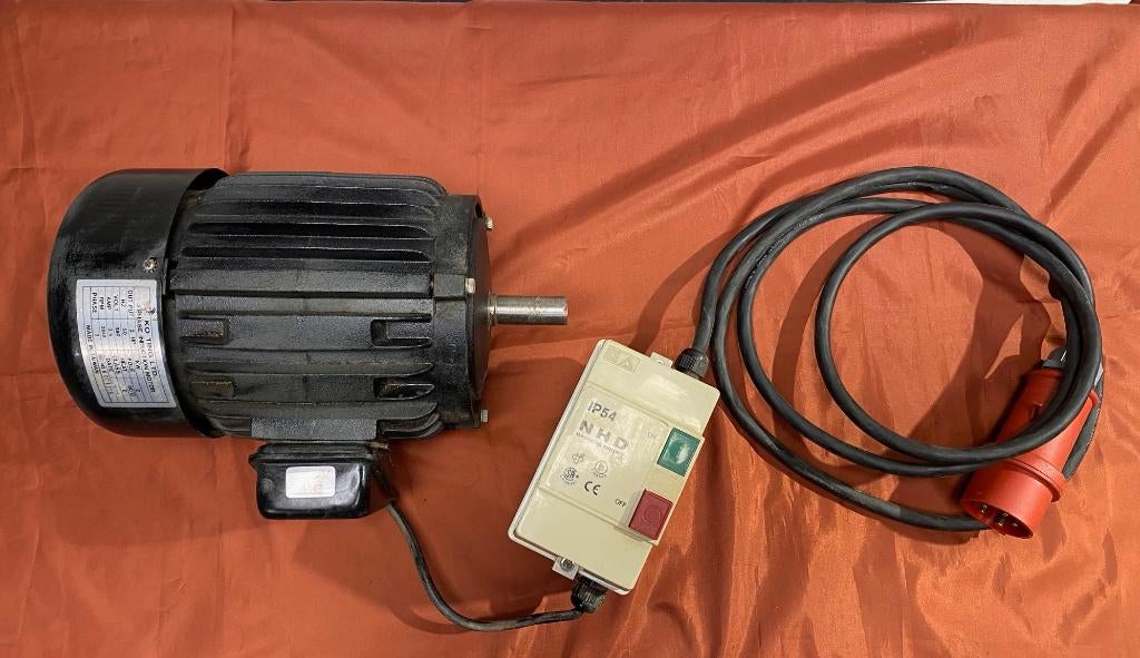 Electro motor 2 PK 380 v/ Leroy somer 230/380 v. per st100,-, Ophalen, Gebruikt, Elektromotor, Minder dan 1400 rpm