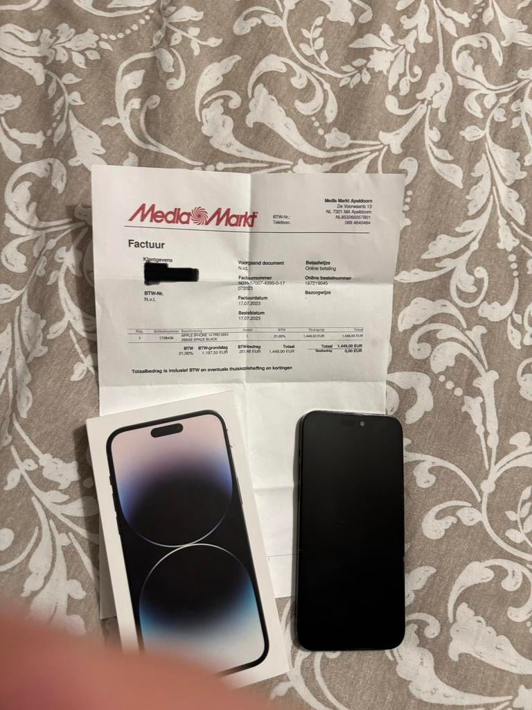 Apple iPhone 14 Pro Max 256GB Zwart, Telecommunicatie, Mobiele telefoons | Apple iPhone, 256 GB, Gebruikt, Zwart, Ophalen of Verzenden