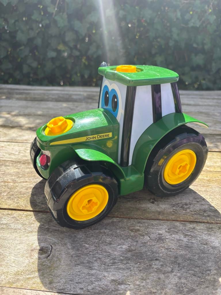 John Deere speelgoed tractor met schroevendraaier, Ophalen of Verzenden, Gebruikt