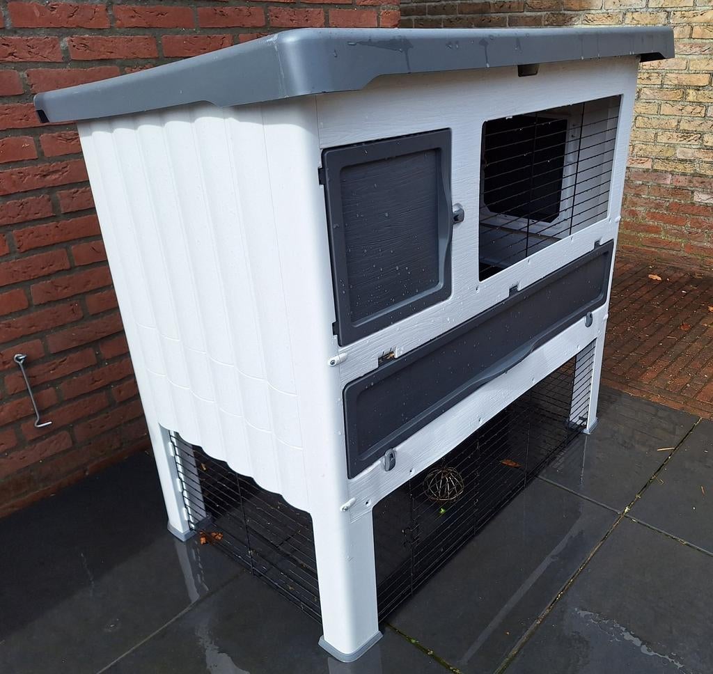 Ferplast kunststof konijnenhok, Dieren en Toebehoren, Knaagdieren en Konijnen | Hokken en Kooien, Ophalen of Verzenden, 110 cm of meer