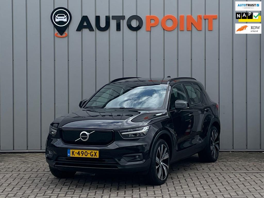 Volvo XC40 Recharge P8 AWD R-Design SOH 95 % ALCANTARA FASE, Gebruikt, Zwart, Alcantara, Zwart