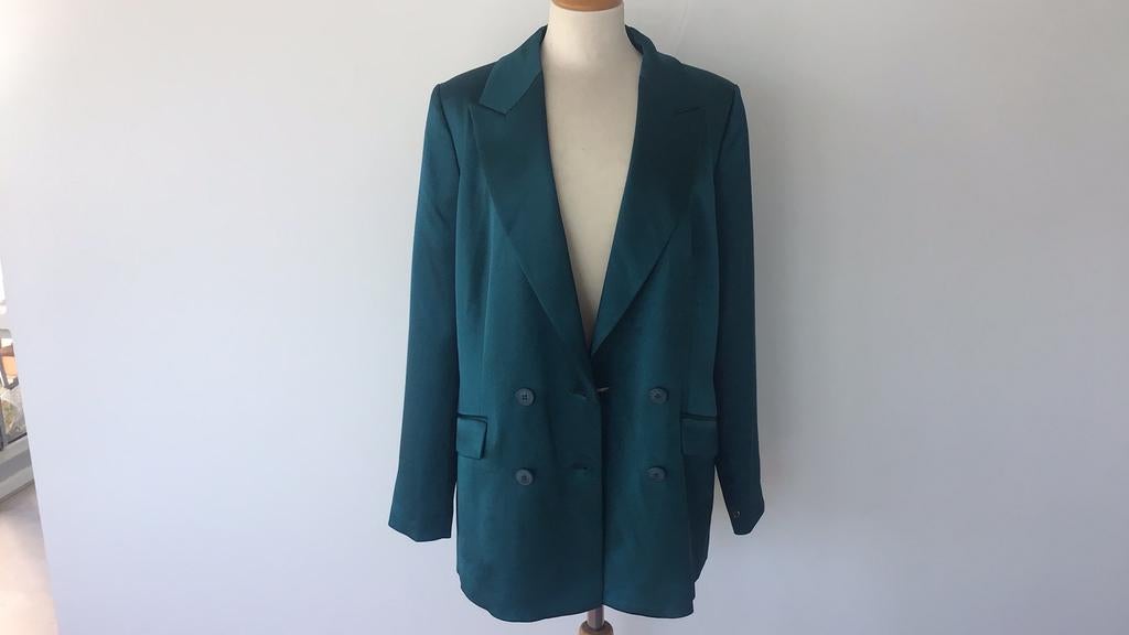 Nieuw colbert van laDress in petrol maat M, Kleding | Dames, Jasjes, Kostuums en Pakken, Maat 38/40 (M), Nieuw, Ophalen of Verzenden