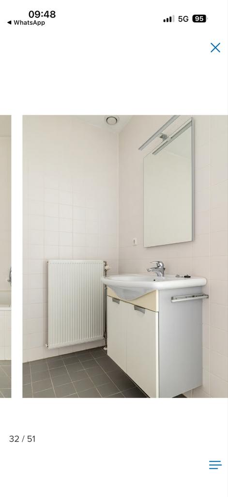 Wastafelmeubel met spiegel en kraan, Huis en Inrichting, Badkamer | Badtextiel en Accessoires, Ophalen of Verzenden, Gebruikt