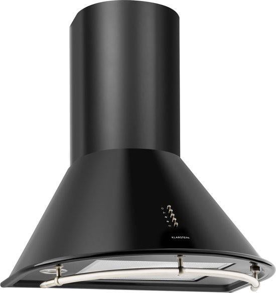 Klarstein Noir Retro Dunstabzugshaube matzwart, Ophalen, Zo goed als nieuw, Vrijstaand