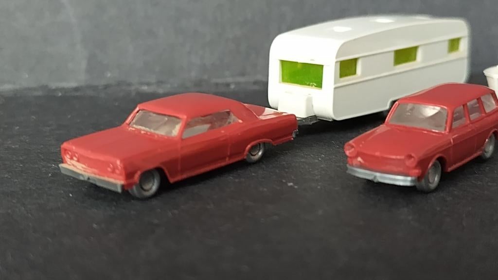 Ford 22m en Vw 411 met boot en Caravan 1:160 Wiking Pol, Auto, Nieuw, Wiking@wiking.de, Unter den Eichen 8 Berlin Germany