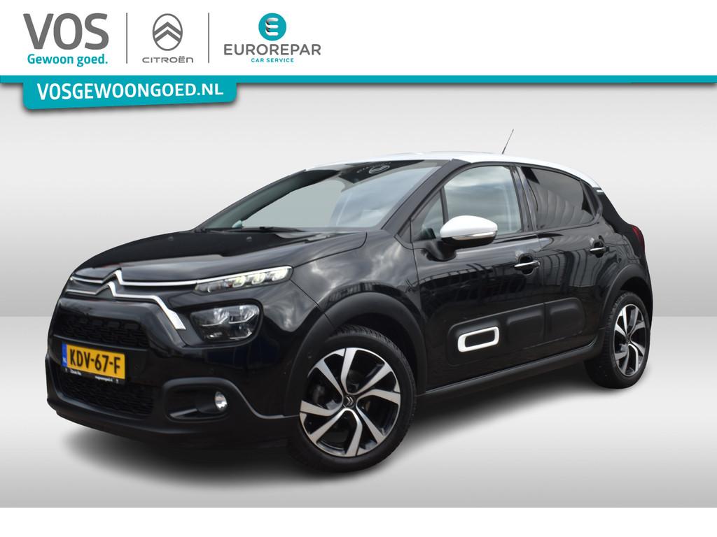 Citroën C3 PureTech 110 EAT6 Shine Automaat | Navigatie | C, 450 kg, Gebruikt, 1199 cc, Zwart
