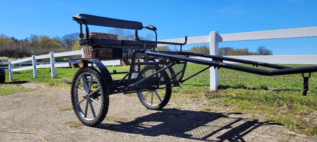 leuke sulky + men tuig, Dieren en Toebehoren, Rijtuigen en Koetsen, Gebruikt, Sulky, Paard of Pony