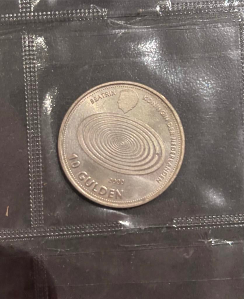 10 Gulden Zilveren Munt 2000 - Koningin Beatrix, Koningin Beatrix, Zilver, Ophalen of Verzenden, Losse munt