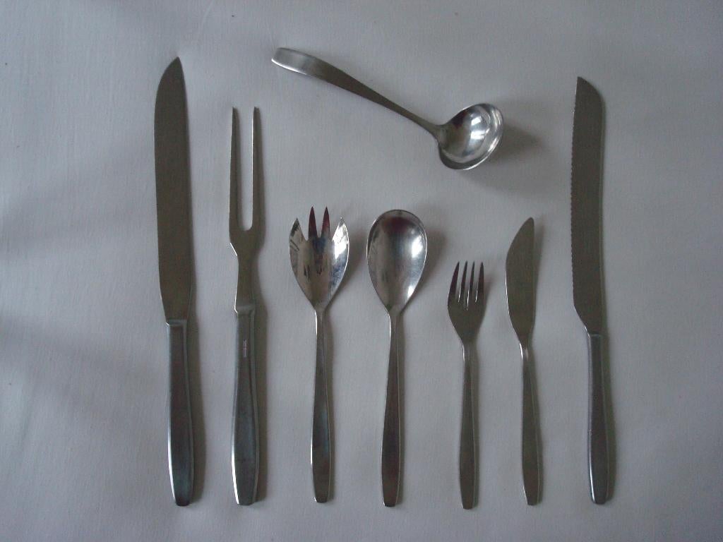 Gero Zilmeta  512 Foxtrot (mat) 522 Quickstep (glans), Antiek en Kunst, Antiek | Bestek, Ophalen of Verzenden