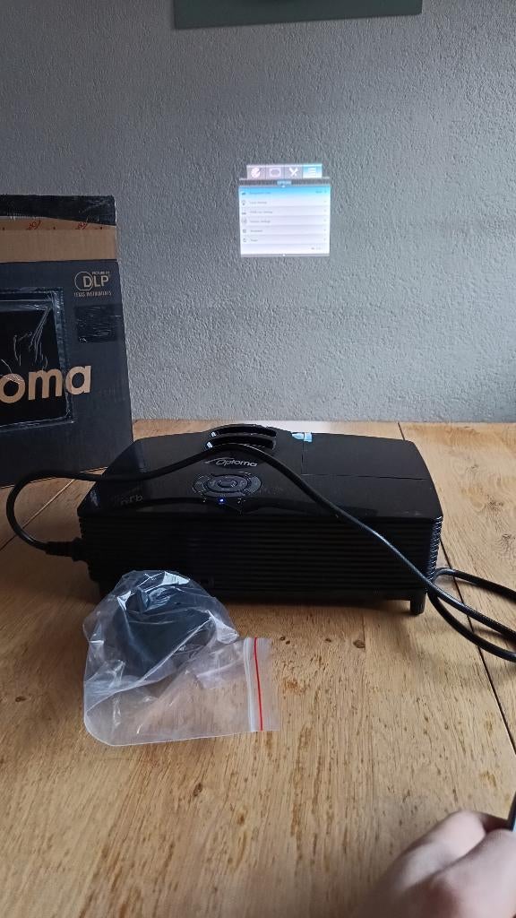 Optoma HD141X beamer + beugel + kabels - thuisbioscoop, Audio, Tv en Foto, Beamers, Ophalen, Gebruikt, DLP, Full HD (1080)