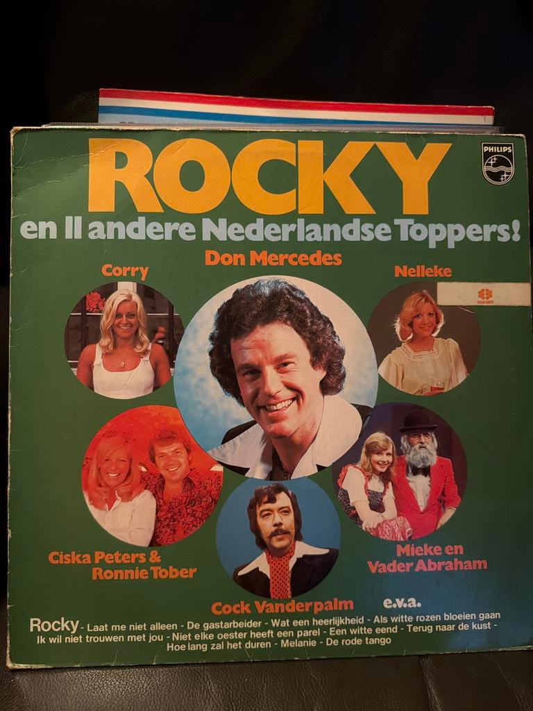 T7.  Rocky en 11 andere Nederlandse Toppers! LP, Ophalen of Verzenden, Gebruikt, 12 inch, Levenslied of Smartlap