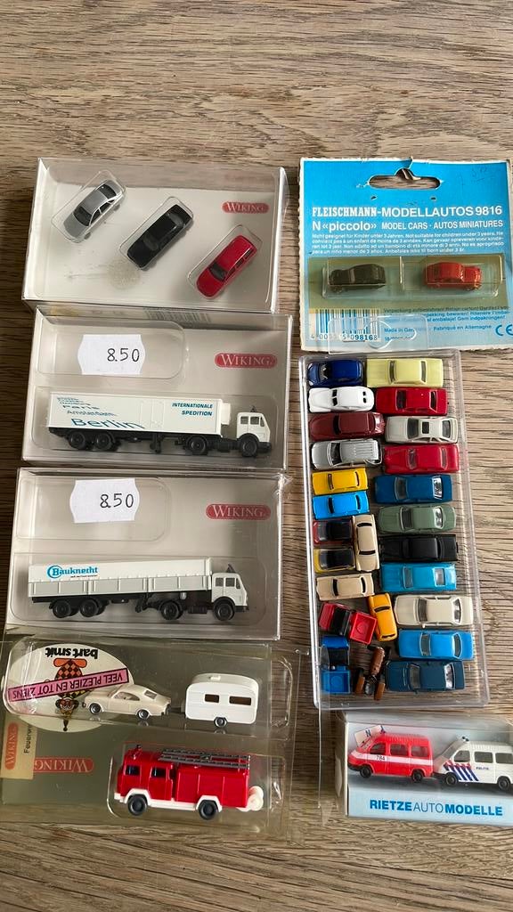 Partijtje N spoor voertuigen, Overige merken, Gelijkstroom of Wisselstroom, Overige typen, Ophalen of Verzenden