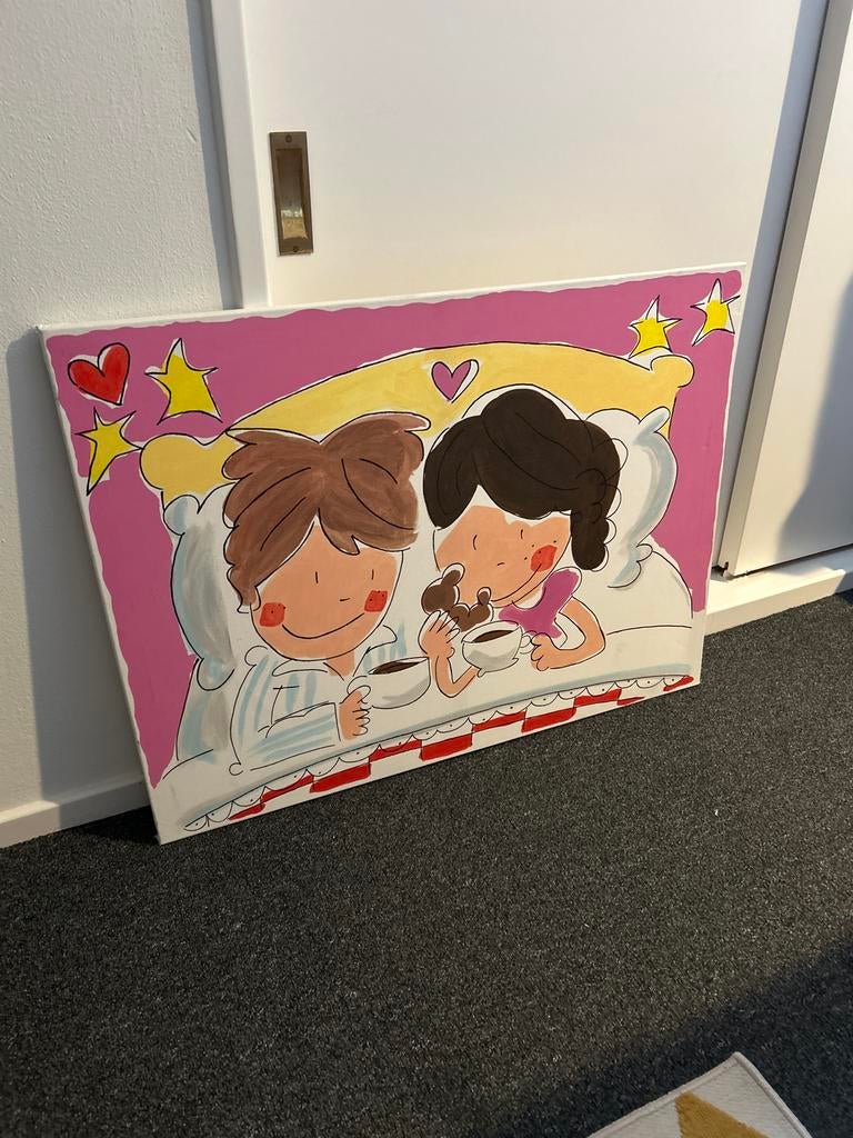 Zelfgemaakt schilderij: Blond Amsterdam stijl, Ophalen