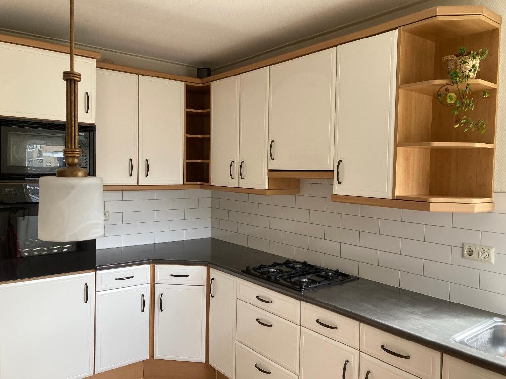 Complete keuken met apparatuur, Ophalen, Gebruikt, Hoekkeuken, Hoogglans of Gelakt