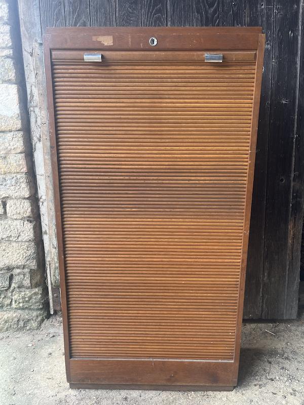 Archiefkast met roldeur- 1960, Niet ingevuld, Niet ingevuld, 150 tot 200 cm, 25 tot 50 cm