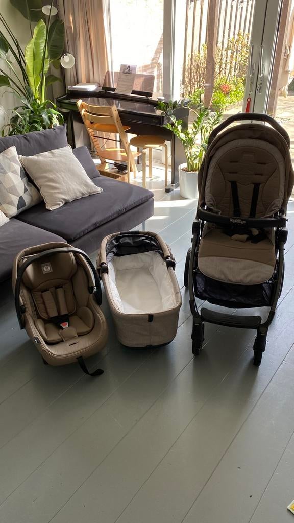 Kinderwagen 3 in 1 Peg Perego Book S Plus, Met autostoeltje, Zo goed als nieuw, Combiwagen, Ophalen