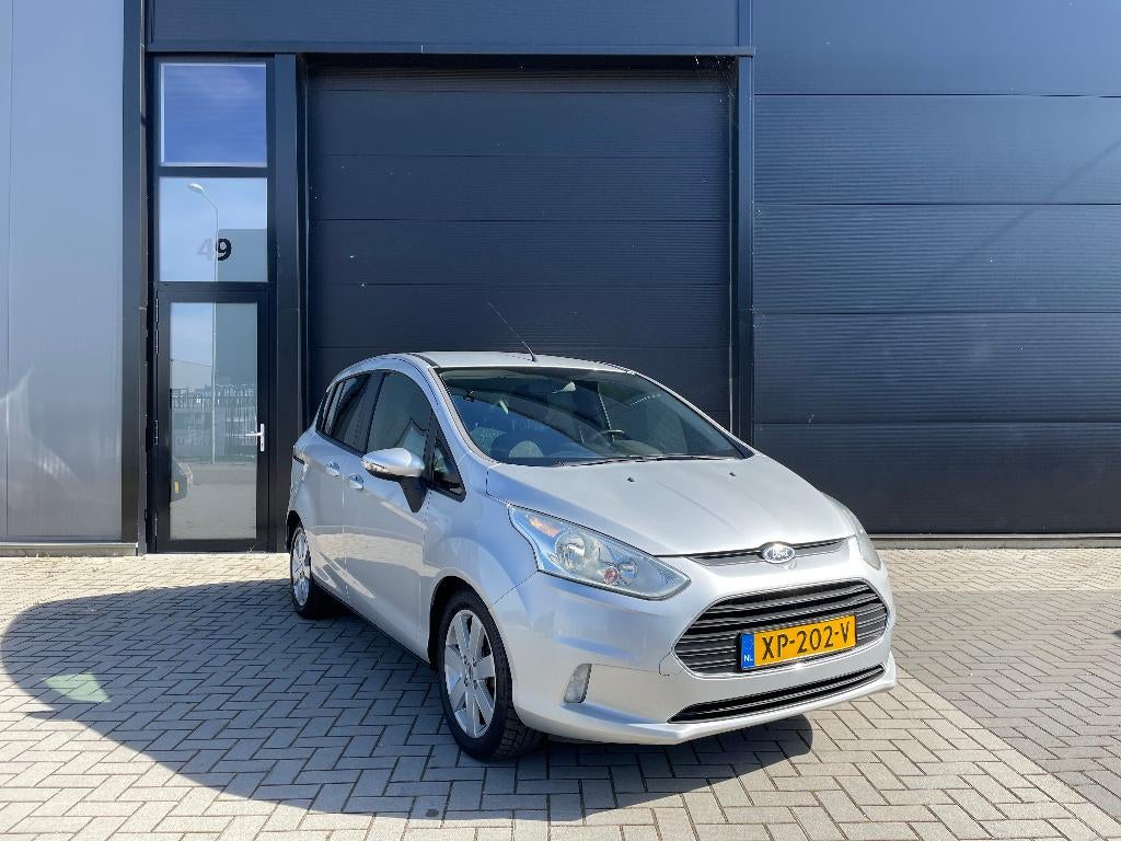 Ford B-Max 1.4 | 94.200 km | 2e eigenaar | Airco | Netjes!, Auto's, Voorwielaandrijving, Stof, Zwart, 4 cilinders