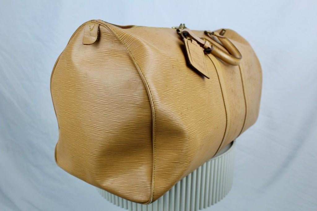 Louis Vuitton Keepall 55 Zipang Gold - 1095, 40 tot 60 cm, 30 cm of meer, Gebruikt, Bruin