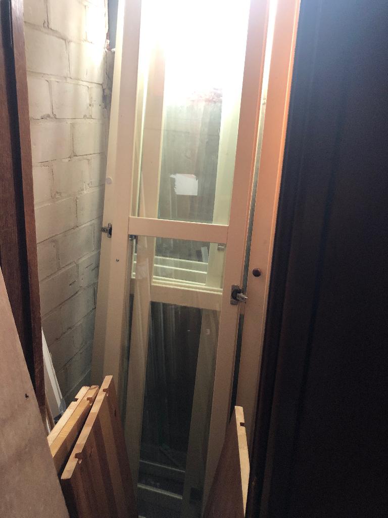 Visdalen vitrinedeuren voor boekenkasten, Ophalen, Gebruikt