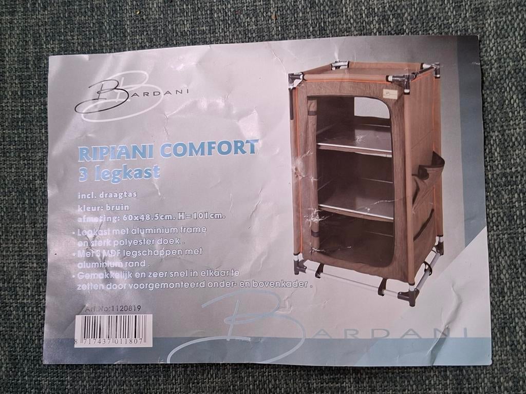 Nieuwe hoes Bardani voor een comfort 3 legkast incl.draagtas, Ophalen, Zo goed als nieuw, Campingkast