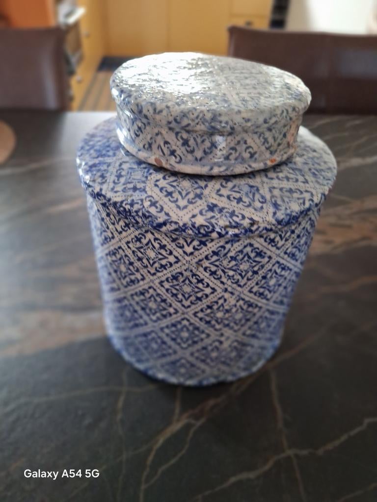 Aardewerk voorraadpot met deksel, Ophalen of Verzenden