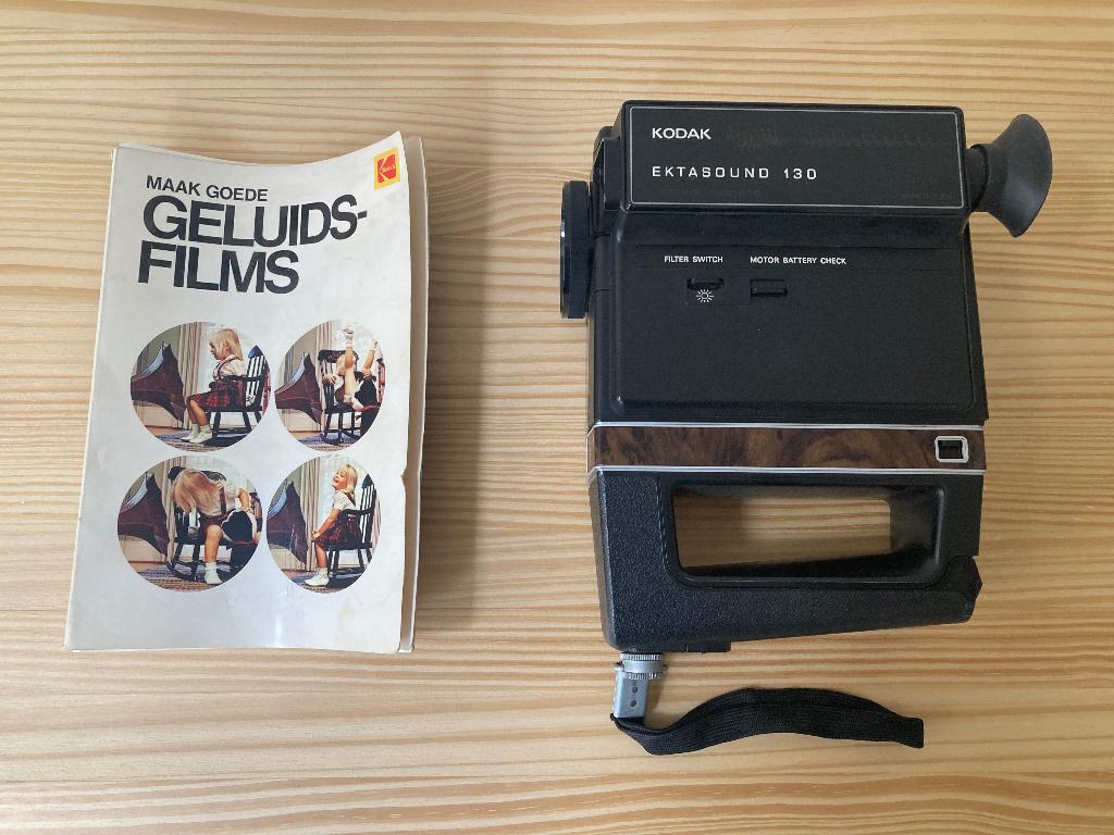 Kodak Ektasound 130 super 8 filmcamera, Ophalen, 1960 tot 1980, Filmcamera
