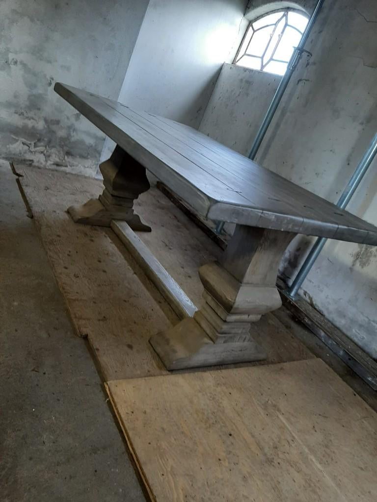 Robuuste Kloostertafel, Ophalen, 50 tot 100 cm, Zo goed als nieuw, 150 tot 200 cm