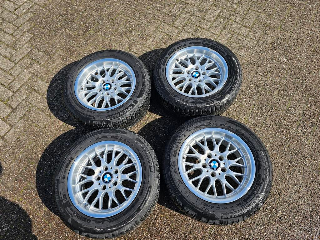Bmw e39 wielen velgen winterbanden style 42 16 inch, Ophalen, Gebruikt, BMW