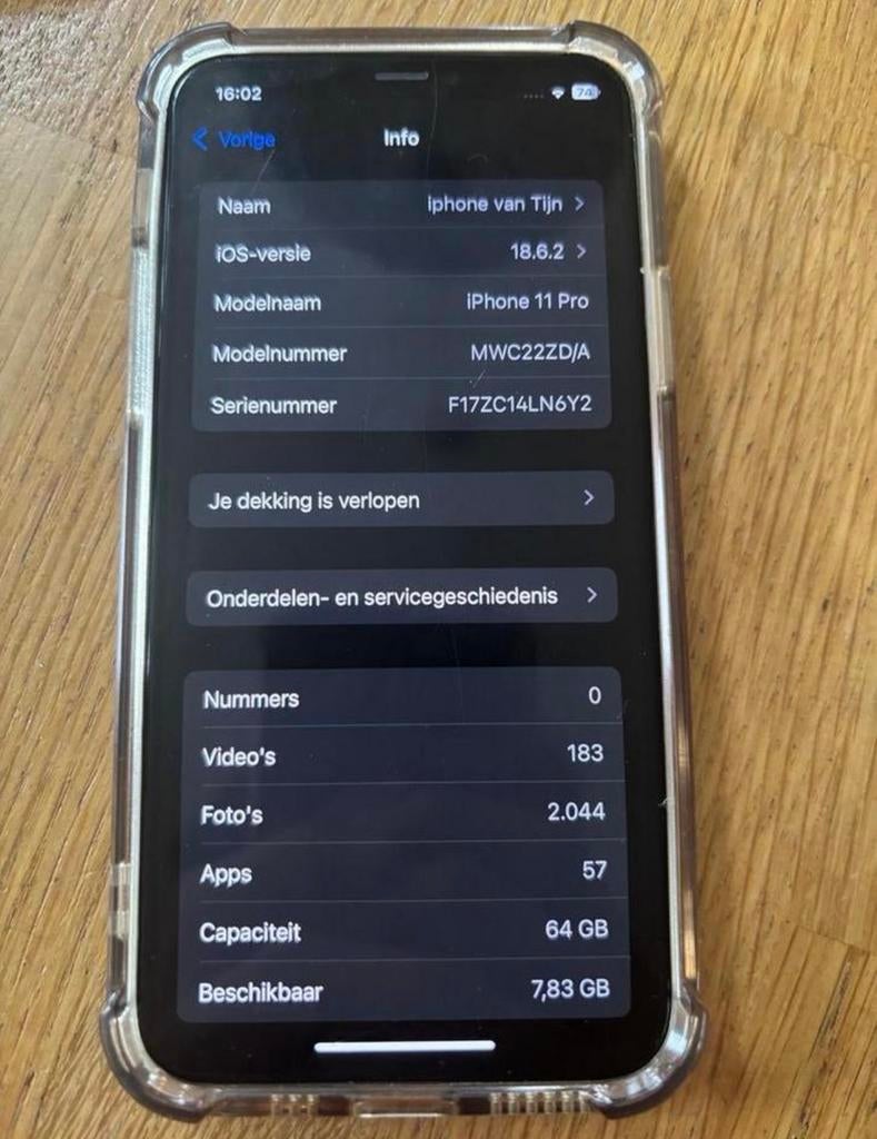 Iphone 11 Pro 64GB, Telecommunicatie, Mobiele telefoons | Apple iPhone, Ophalen, Gebruikt, Zwart, Zonder simlock