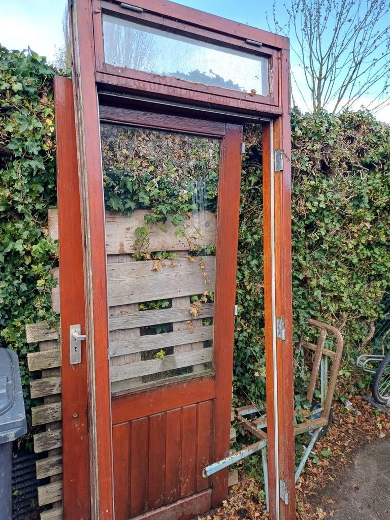 Kozijn en deur, Doe-het-zelf en Verbouw, Ophalen, Hout, 75 tot 150 cm, Deurkozijn