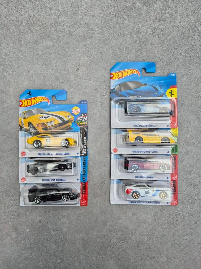 Hot Wheels Ferrari Lot, Hobby en Vrije tijd, Modelauto's | Overige schalen, Ophalen of Verzenden, Nieuw, Auto
