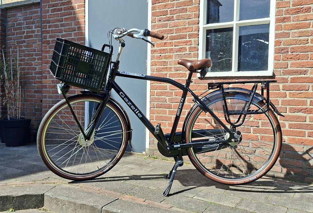 Gazelle HeavyDuty transportfiets 54inch zwart, 7 versn., Fietsen en Brommers, 53 tot 56 cm, Ophalen, Gazelle, Versnellingen