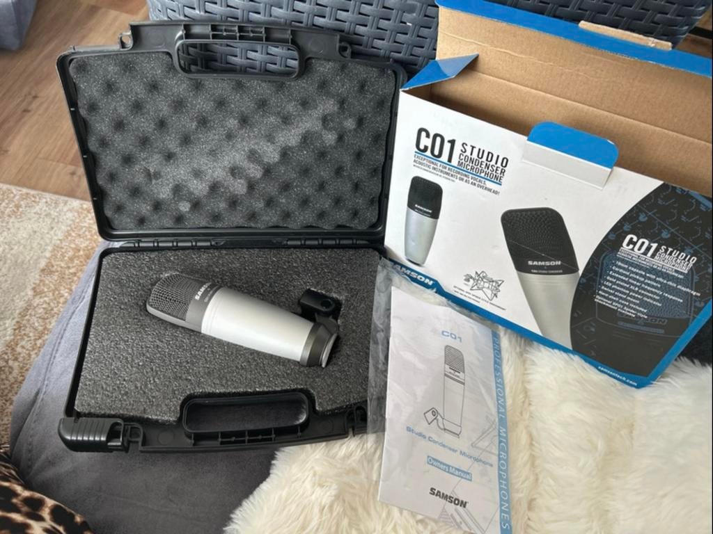 Studio condenser Samson, Ophalen of Verzenden, Zo goed als nieuw, Studiomicrofoon