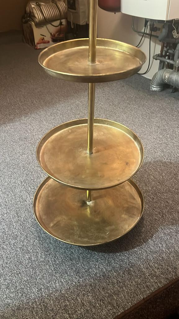 Etagere goud, Huis en Inrichting, Woonaccessoires | Etagères, Ophalen of Verzenden, Zo goed als nieuw