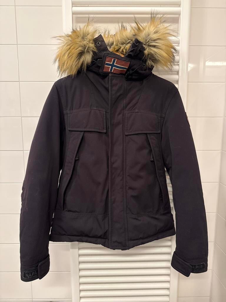 Napapijri Geographic Jas - Regular Fit (S/M), Kleding | Dames, Jassen | Winter, Ophalen, Gedragen, Maat 36 (S), Zwart