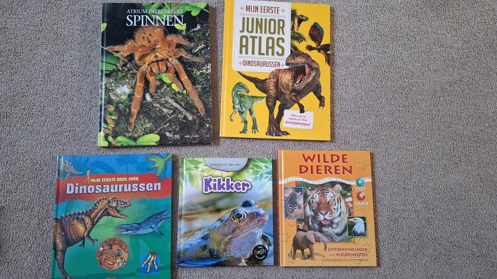 5 boeken over dieren, Ophalen of Verzenden, Zo goed als nieuw, Overige diersoorten