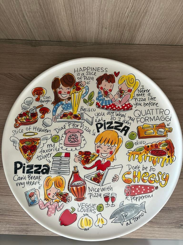 Blond Amsterdam pizza bord, Gebruikt, Blond Amsterdam, Ophalen of Verzenden, Bord(en)