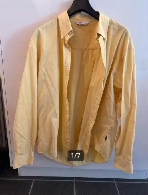 Geel O'Neill overhemd (NIEUW) XL, Kleding | Heren, Nieuw, Ophalen of Verzenden, Halswijdte 43/44 (XL), Geel