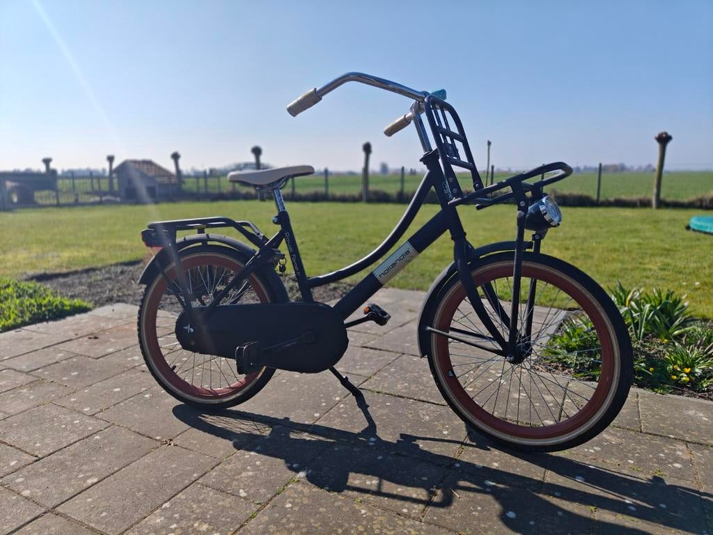 Stoere zwarte meisjesfiets 20 inch, Fietsen en Brommers, Ophalen, Gebruikt, 20 inch