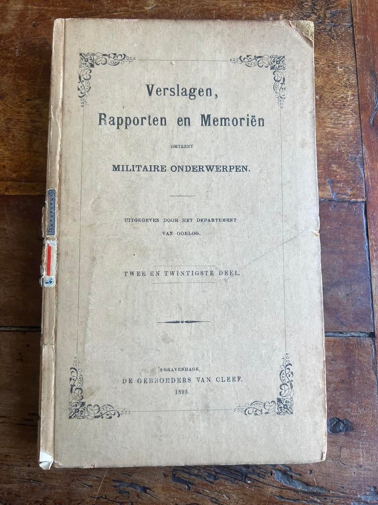 Nederlands mobilisatie militair rapport oa invoering M95 kar, Ophalen of Verzenden, Nederland, Boek of Tijdschrift