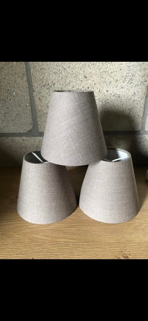 Lampenkappen (Linnen 3stks) GOED BOD=WEG, Huis en Inrichting, Rond, Nieuw, Ophalen of Verzenden, Landelijk