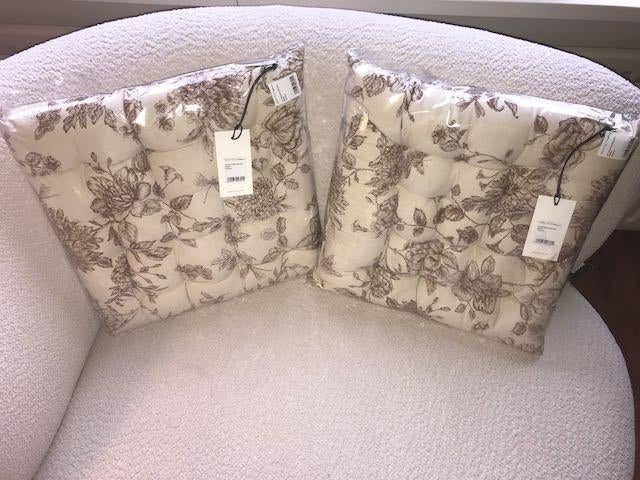 2 NIEUWE Sissy Boy tuinstoelkussens beige bruin bloemen, Ophalen of Verzenden, Nieuw