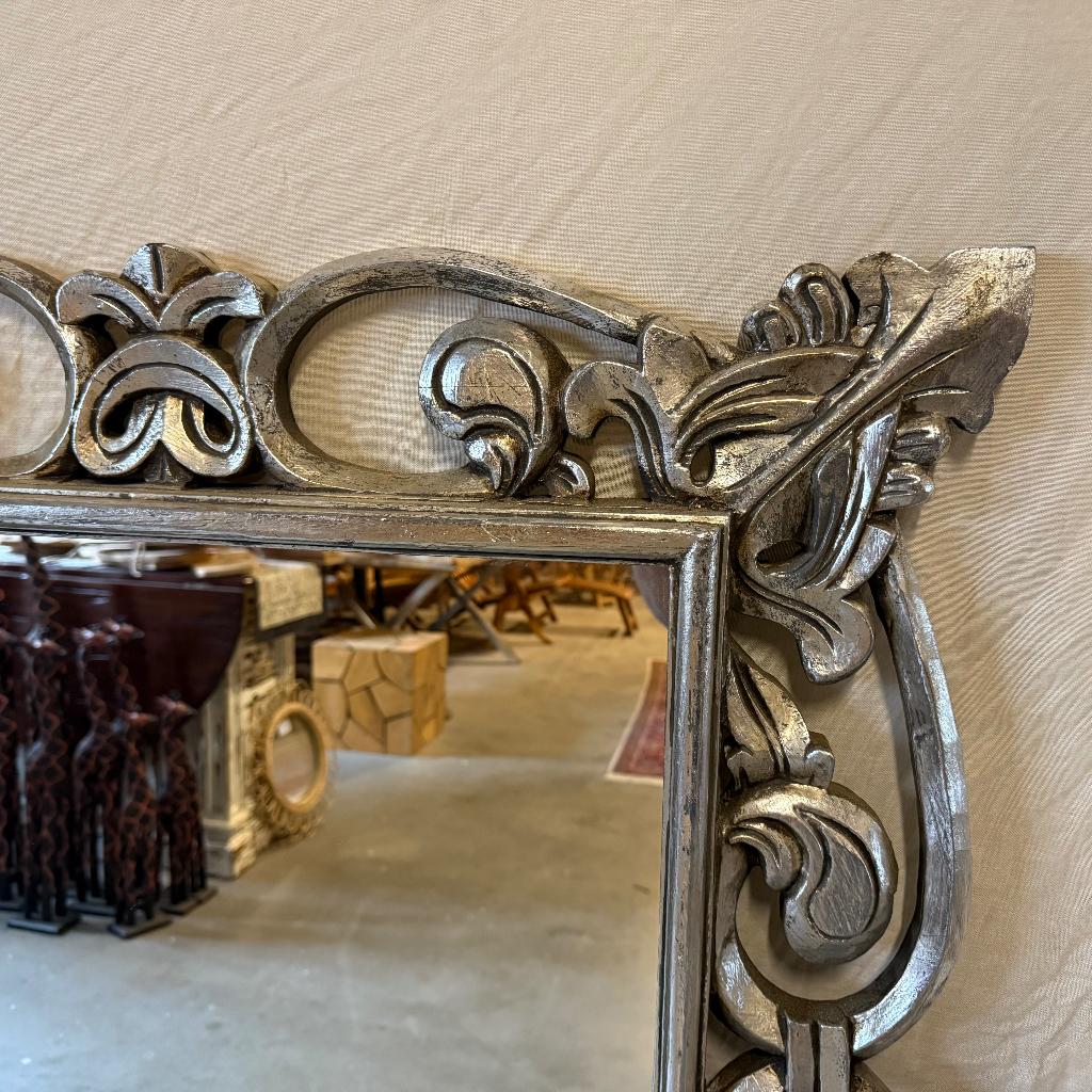 Barok spiegel - houten lijst - 140 x 80 cm - TTM Wonen, TTM Wonen, Meubels – (Perzische) Tapijten en Woonaccessoires, Nieuw, Ophalen of Verzenden