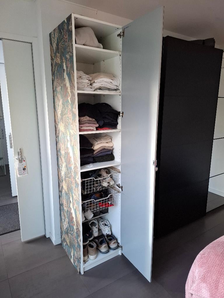 IKEA PAX Vikedal (Aheim) kledingkast met spiegeldeur, Ophalen, 200 cm of meer, 50 tot 100 cm, 50 tot 75 cm