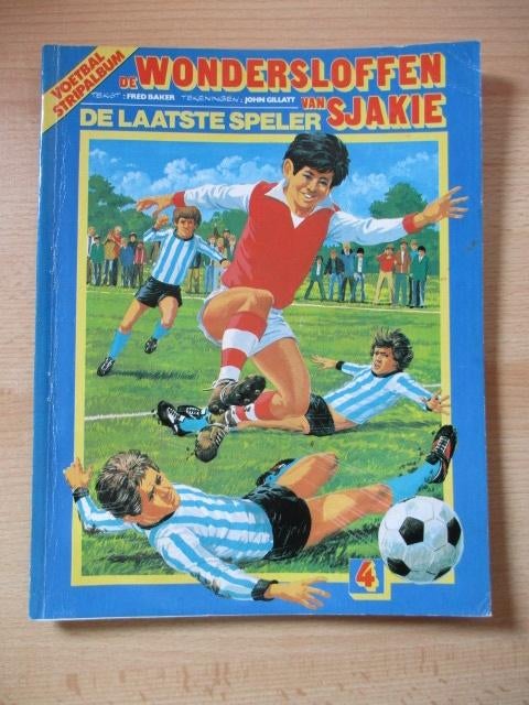 De wondersloffen van Sjakie strip  deel 4  De laatste speler, Meerdere comics, Ophalen of Verzenden, Gelezen, Europa