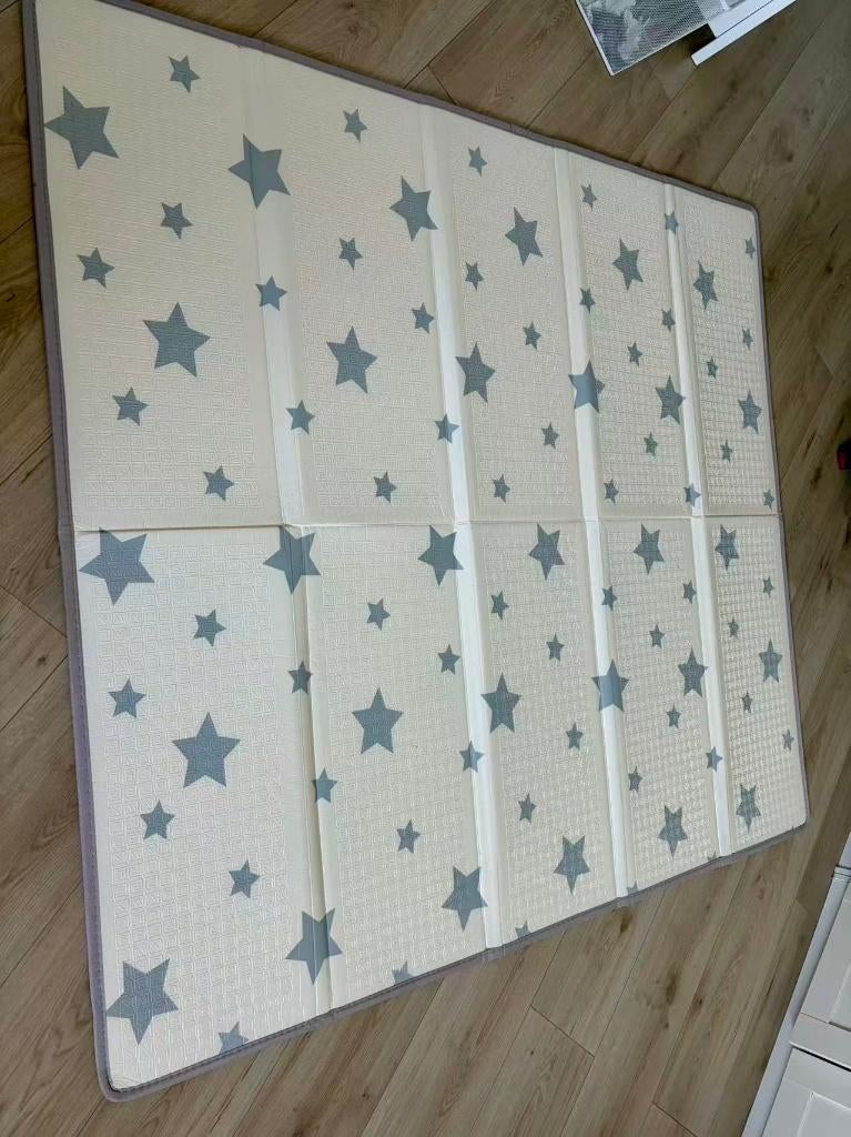 Baby Speelmat 180x200x1.5cm XXL Omkeerbare Foam Vloermat, Kinderen en Baby's, Ophalen, Zo goed als nieuw